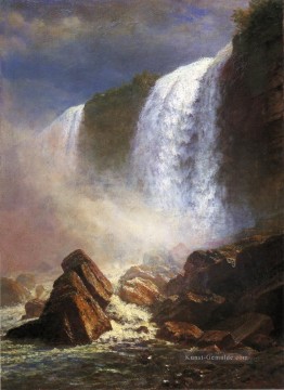 Albert Bierstadt Werke - Bierfälle von Niagara von unten Albert Bierstadt